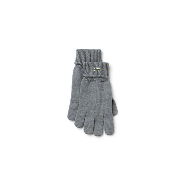 Lacoste Men's Ribbed Wool Gloves