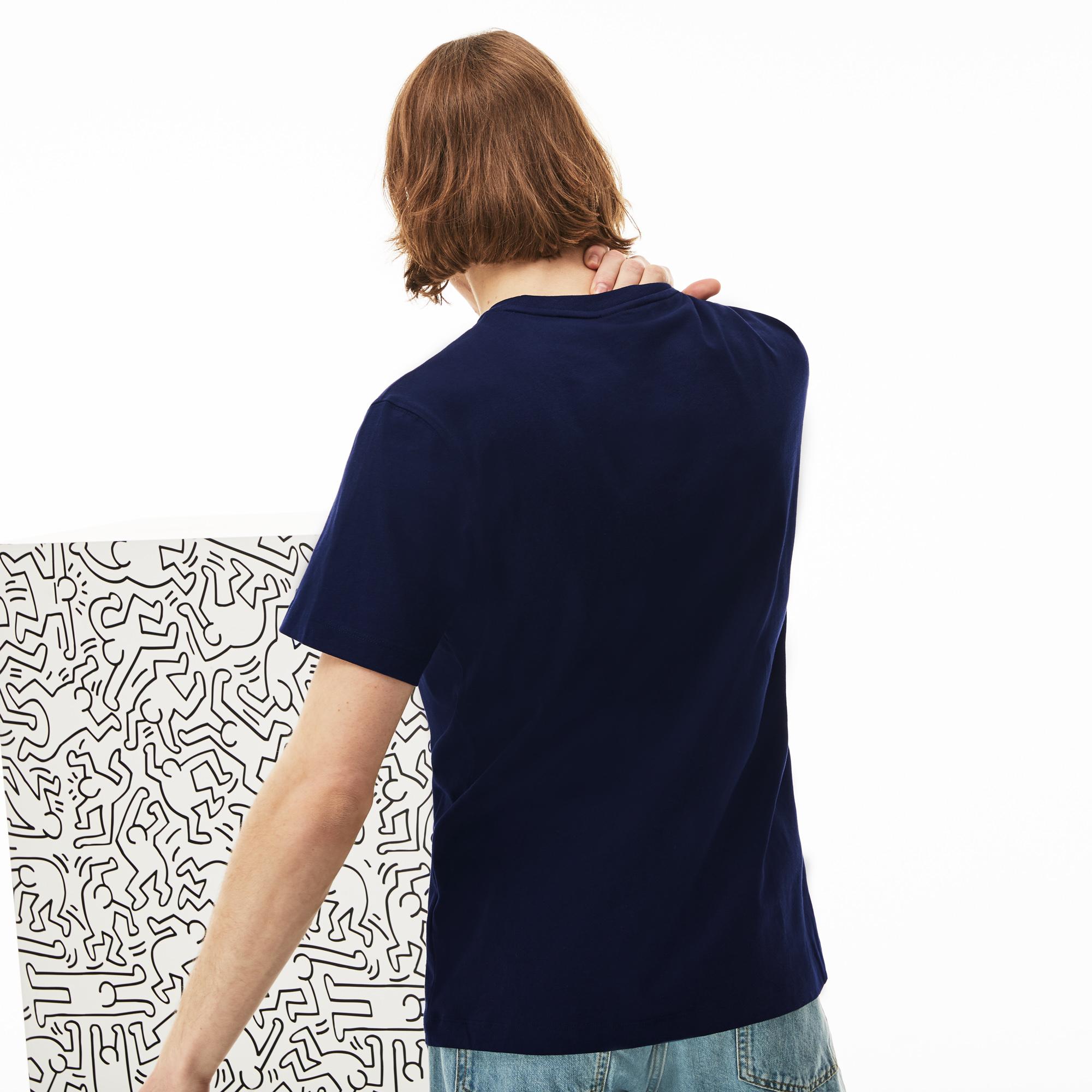 Lacoste футболка чоловіча x Keith Haring з круглим вирізом