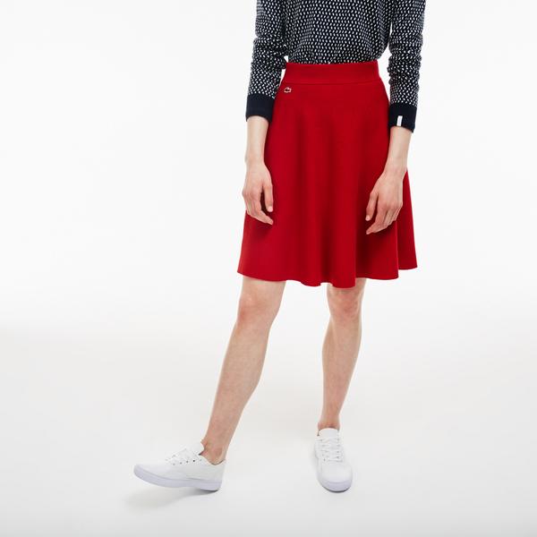Lacoste Women's L!VE Milano Cotton A-Line Skirt