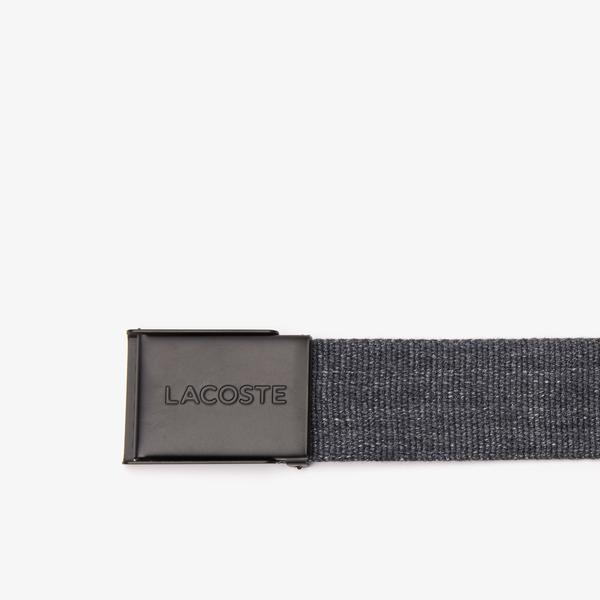 Lacoste Men's Embroidered Crocodile Belt