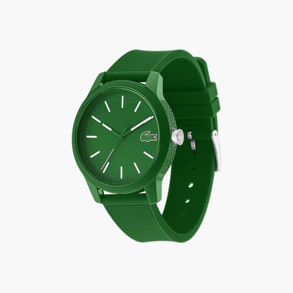 Lacoste Men's 12.12 Watch with Green Silicone Strap