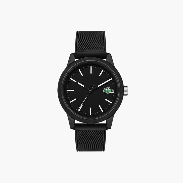 Lacoste Men's 12.12 Watch with Black Silicone Strap