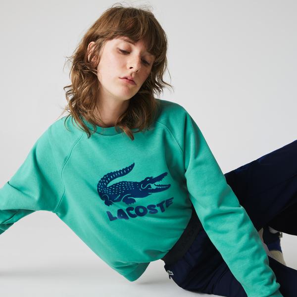Lacoste Women's Printed Fleece Sweatshirt
