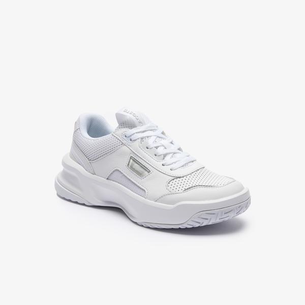 Lacoste Women's Ace Lift Tonal Leather and Textile Sneakers