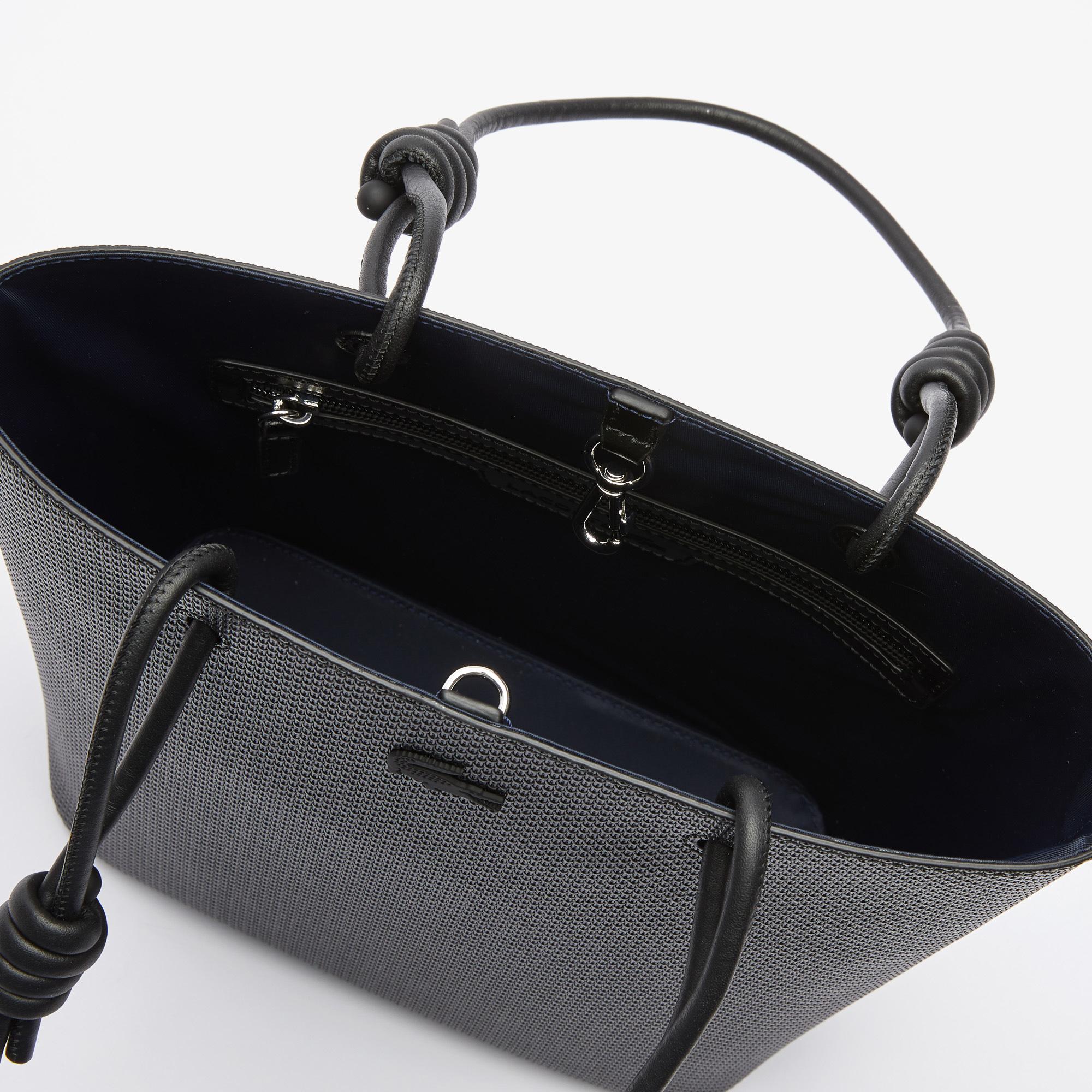 Lacoste Women's Chantaco Matte Piqué Leather Vertical Tote Bag