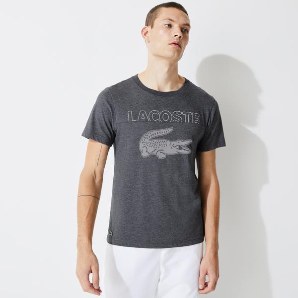 Lacoste Men's SPORT Oversized Crocodile Organic Cotton T-shirt