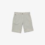 Lacoste Men’s Lacoste LIVE Striped Cotton Fabric Bermuda Shorts
