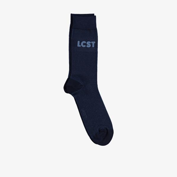 Lacoste Unisex Long Black Socks