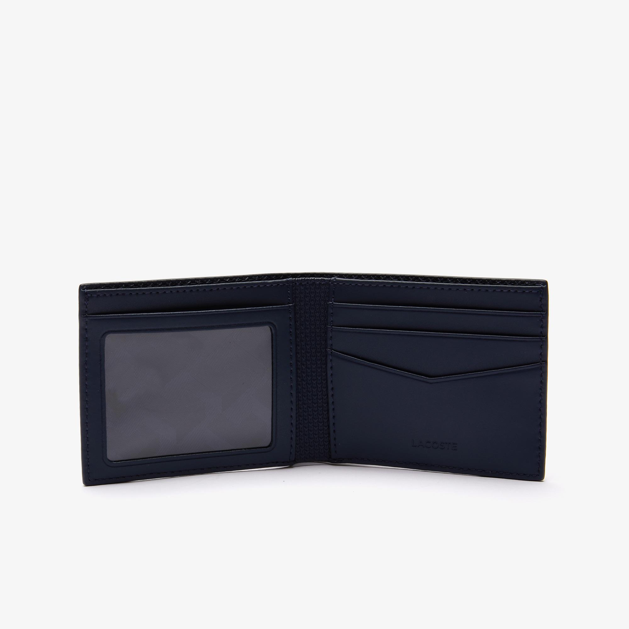 Lacoste Men's Chantaco Piqué Leather 3 Card Wallet