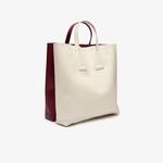 Lacoste Women's Fashion Show Two-Tone Leather Double Tote