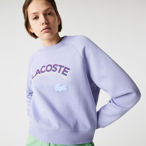 Lacoste Women’s LIVE Lettered Cropped Sweatshirt