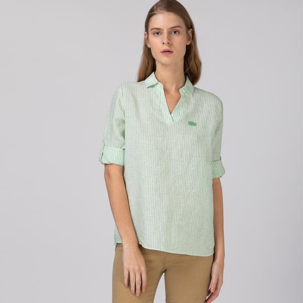 Lacoste Women's Long Sleeve Woven Shirt