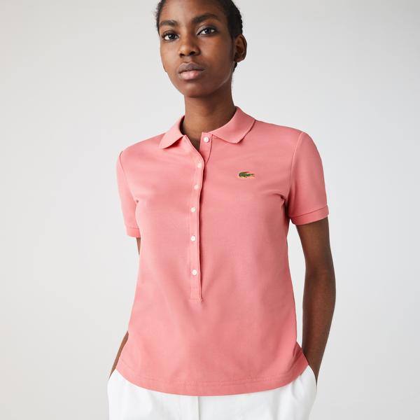 Lacoste Women’s LIVE Slim Fit Stretch Cotton Piqué Polo Shirt
