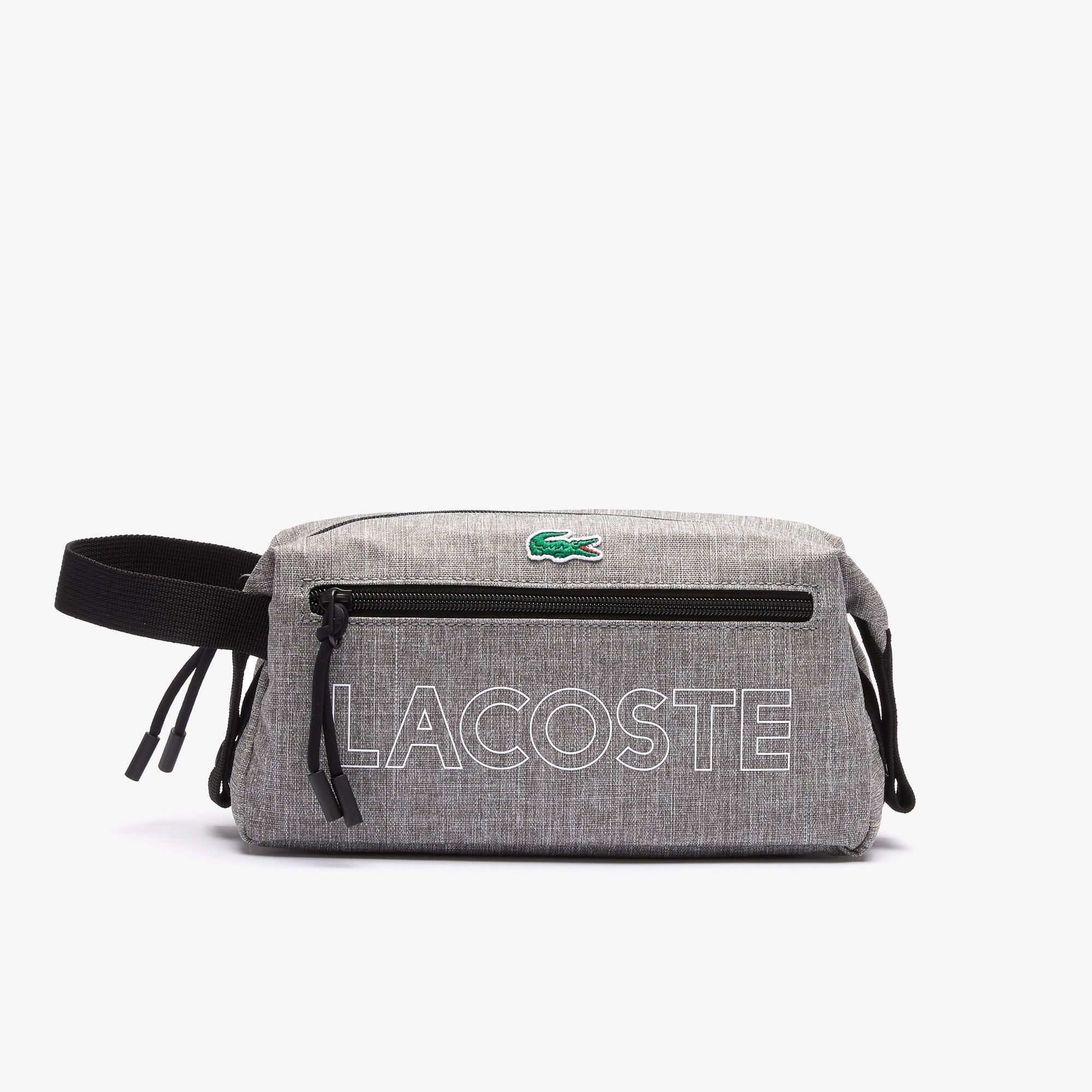 Lacoste Men's Neocroc Heathered Canvas Toiletry Bag