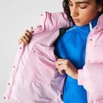 Lacoste Women’s L!VE Detachable Hood Short Quilted Rain Jacket