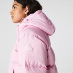 Lacoste Women’s L!VE Detachable Hood Short Quilted Rain Jacket