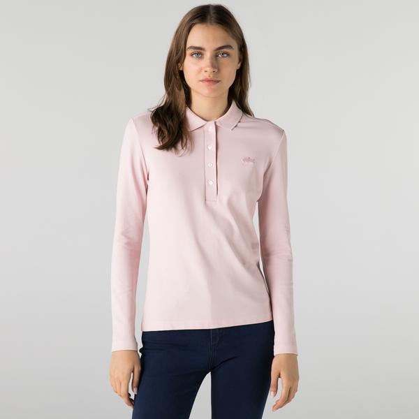 Lacoste Women’s Slim Stretch Piqué Lacoste Polo Shirt