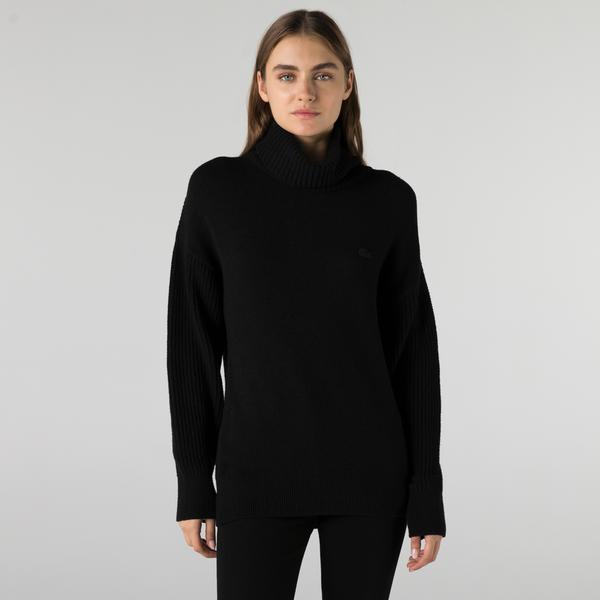 
Lacoste Ladies' black turtleneck sweater
