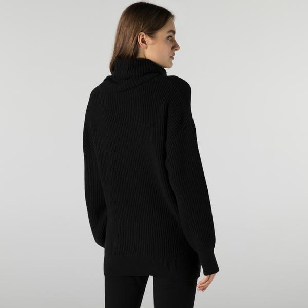 
Lacoste Ladies' black turtleneck sweater