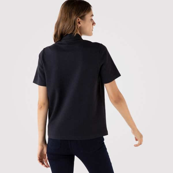 Lacoste Women’s Regular Fit Striped Organic Cotton Polo Shirt
